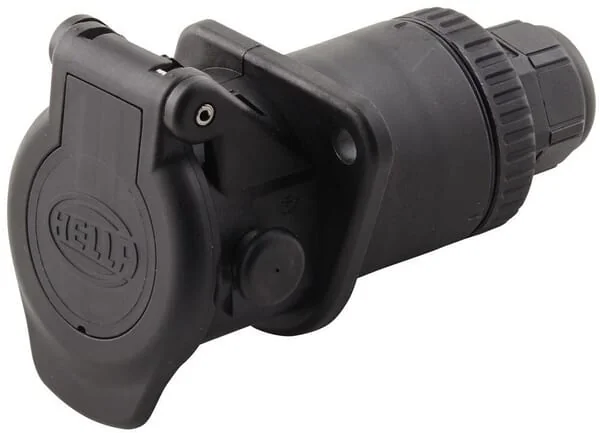 Hella - 8JB007242021 - Steckdose 24V Einbau Stecker: Crimp-Kontakt/Lötbuchsenkontakt