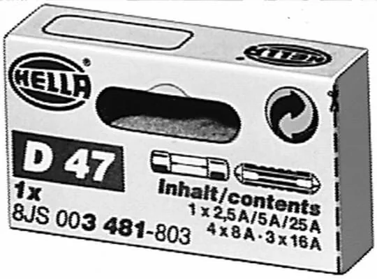 Hella - 8JS003481803 - Komplettes Sicherungssortiment Hella