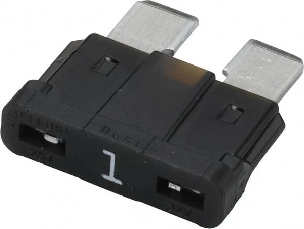 Hella - 8JS711683011 - Sicherung Standard Flachstecker 32V 1A Laenge 18,6mm Schwarz Packung 50x Hella