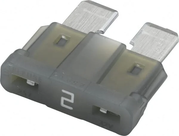 Hella - 8JS711683021 - Sicherung Standard-Flachstecker 32V 2A Laenge 18,6mm Grau Packung 50x Hella