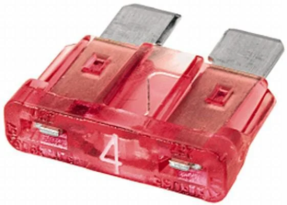 Hella - 8JS711683052 - Sicherung Standard-Flachstecker 32V 4A Laenge 18,6mm Rosa Packung 50x Hella