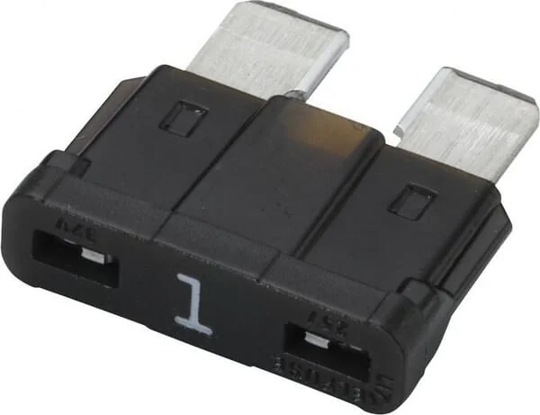 Hella - 8JS711683831 - Automobil-Standardsicherung 32V 1A Laenge 18,8mm Schwarz 5x Hella