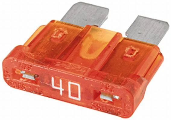 Hella - 8JS711683851 - Standard-Flachsicherung 32V 40A Laenge 18,8mm Orange Packung 5x Hella