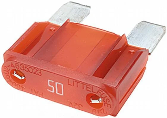 Hella - 8JS728595161 - Sicherung Maxi Flachstecker 50A Länge 34,1mm Rot Packung 10x