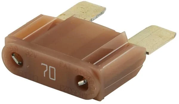 Hella - 8JS728595181 - Sicherung Maxi Flachstecker 70A Länge 34,1mm Braun Packung 10x