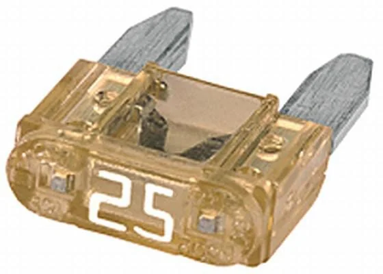 Hella - 8JS728596091 - Sicherung Mini-Flachstecker 25A Länge 10,9mm Weiss Packung 50x