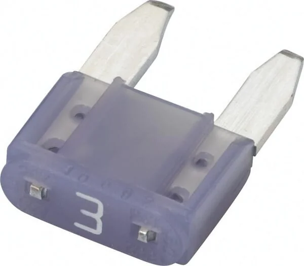 Hella - 8JS728596101 - Sicherung Mini-Flachstecker 3A Länge 10,9mm Violett Packung 50x