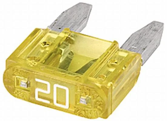 Hella - 8JS728596161 - Sicherung Mini-Flachstecker 20A Länge 10,9mm Gelb Packung 50x