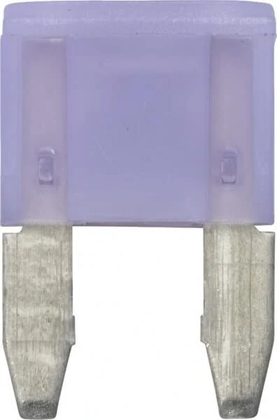 Hella - 8JS728596182 - Sicherung Mini-Flachstecker 32V 3A Länge 16,3mm Lila Packung 10x