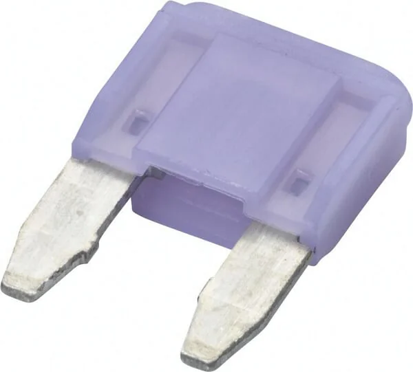 Hella - 8JS728596182 - Sicherung Mini-Flachstecker 32V 3A Länge 16,3mm Lila Packung 10x