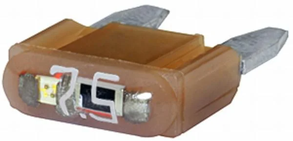 Hella - 8JS728596202 - Sicherung Mini-Flachstecker 32V 7,5A Länge 16,3mm Braun Packung 10x