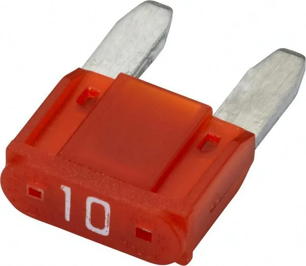 Hella - 8JS728596212 - Sicherung Mini-Flachstecker 32V 10A Länge 16,3mm Rot Packung 10x
