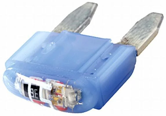 Hella - 8JS728596222 - Sicherung Mini-Flachstecker 32V 15A Länge 16,3mm Blau Packung 10x