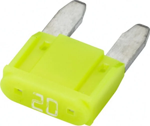 Hella - 8JS728596232 - Sicherung Mini-Flachstecker 32V 20A Länge 16,3mm Gelb Packung 10x