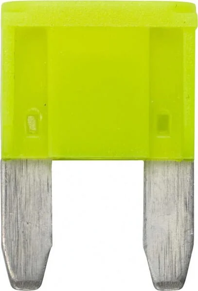 Hella - 8JS728596232 - Sicherung Mini-Flachstecker 32V 20A Länge 16,3mm Gelb Packung 10x