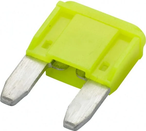 Hella - 8JS728596232 - Sicherung Mini-Flachstecker 32V 20A Länge 16,3mm Gelb Packung 10x