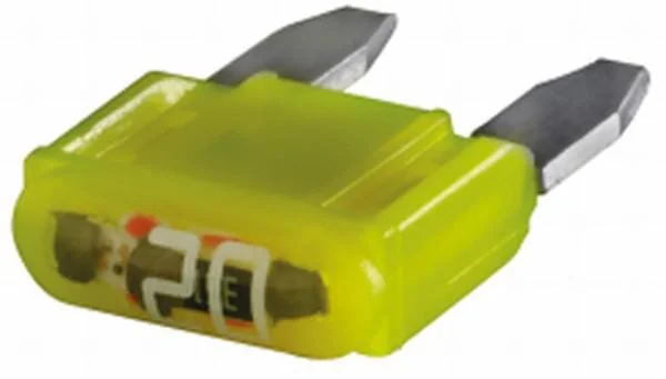 Hella - 8JS728596232 - Sicherung Mini-Flachstecker 32V 20A Länge 16,3mm Gelb Packung 10x