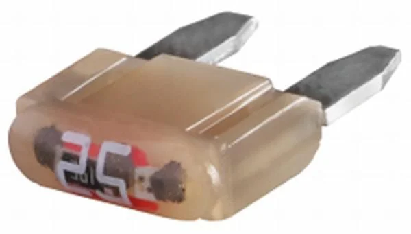 Hella - 8JS728596242 - Sicherung Mini-Flachstecker 32V 25A Länge 16,3mm Weiss Packung 10x