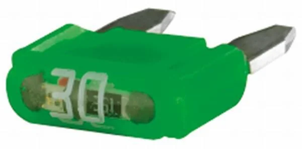 Hella - 8JS728596252 - Sicherung Mini-Flachstecker 32V 30A Länge 16,3mm Grün Packung 10x