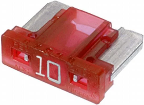 Hella - 8JS728596312 - Sicherung Mini-Flachstecker Low 10A Länge 8,4mm Rot Packung 5x