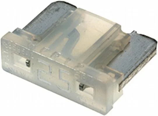 Hella - 8JS728596342 - Sicherung Mini-Flachstecker Low 25A Länge 8,4mm Transparent Packung 5x