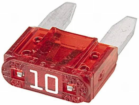 Hella - 8JS728596821 - Sicherung Mini-Flachstecker 10A Länge 19mm Rot Packung 5x