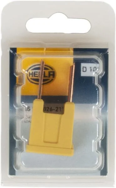 Hella - 8JS740026211 - Sicherung PAL 60A Länge 15mm Gelb Packung 1x
