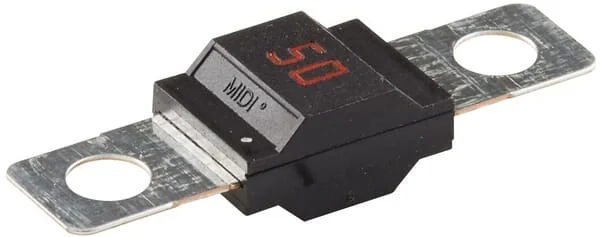 Hella - 8JS742901011 - Sicherung Midi 32V 50A Länge 41,1mm Rot Packung 1x