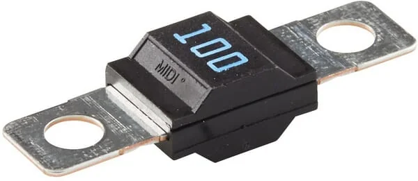 Hella - 8JS742901051 - Sicherung Midi 32V 100A Länge 41,1mm Blau Packung 1x Hella
