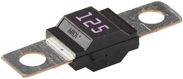 Hella - 8JS742901071 - Sicherung Midi 32V 125A Länge 41,1mm Orange Packung 1x Hella