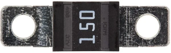 Hella - 8JS742901081 - Sicherung Midi 32V 150A Länge 41,1mm Grau Packung 1x Hella