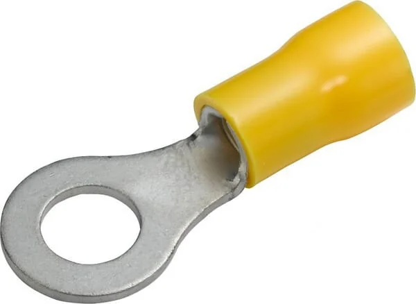 Hella - 8KW044030003 - Ringkabelschuh, Diameter 6,5mm Serie A, Gelb, 4-6mm² Blister (50x), Hella