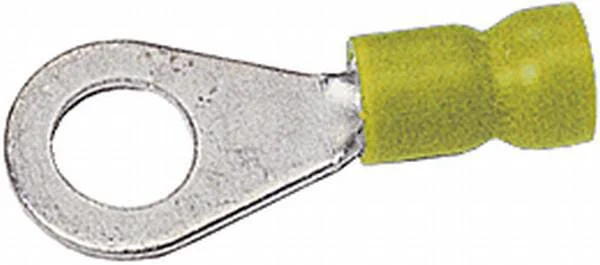 Hella - 8KW044030003 - Ringkabelschuh, Diameter 6,5mm Serie A, Gelb, 4-6mm² Blister (50x), Hella