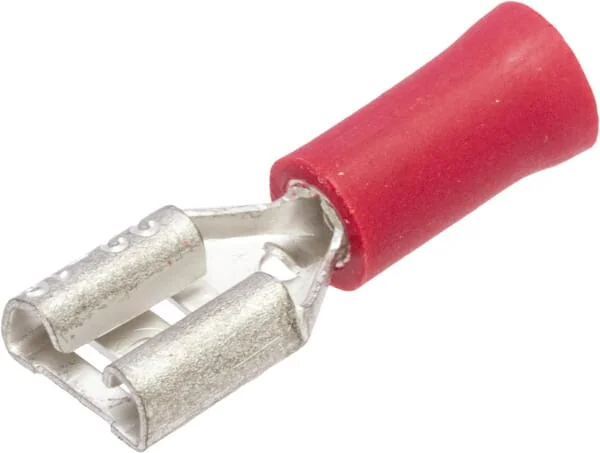 Hella - 8KW044036004 - Flachsteckhülse Weiblich, Rot, 0,5-1mm² 6,3x0,8mm (100x), Hella