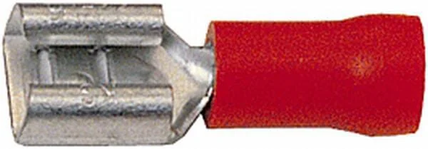Hella - 8KW044036004 - Flachsteckhülse Weiblich, Rot, 0,5-1mm² 6,3x0,8mm (100x), Hella