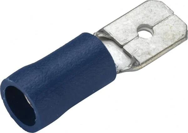 Hella - 8KW044288812 - Flachstecker Männlich, Blau, 1,5-2,5mm² 6,3x0,8mm, Blister (15x), Hella