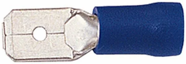 Hella - 8KW044288812 - Flachstecker Männlich, Blau, 1,5-2,5mm² 6,3x0,8mm, Blister (15x), Hella