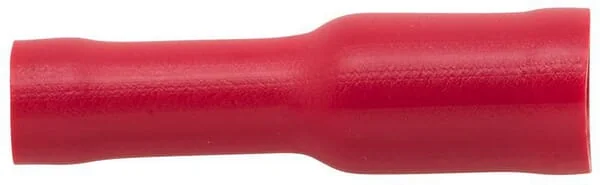 Hella - 8KW045145003 - Rundsteckhülse Weiblich, Rot, 0,5-1mm² Diameter 4mm Serie A, Blister (50x), Hella