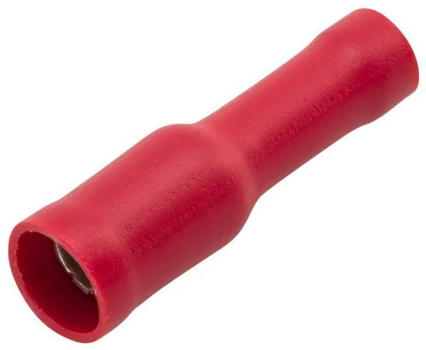 Hella - 8KW045145003 - Rundsteckhülse Weiblich, Rot, 0,5-1mm² Diameter 4mm Serie A, Blister (50x), Hella