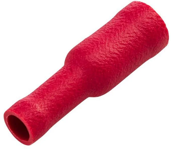 Hella - 8KW045145812 - Hohlstecker Buchse, Rot, 0,5-1mm² Diameter 4mm Serie A, Blister (10x), Hella
