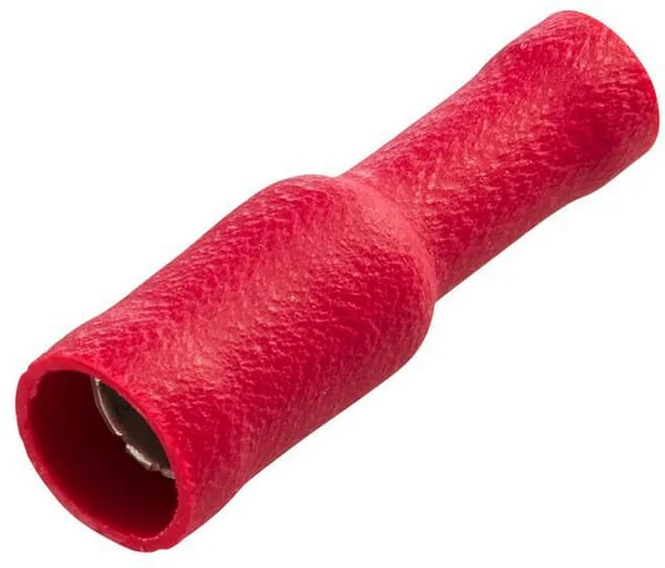 Hella - 8KW045145812 - Hohlstecker Buchse, Rot, 0,5-1mm² Diameter 4mm Serie A, Blister (10x), Hella