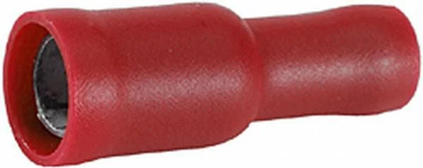 Hella - 8KW045145812 - Hohlstecker Buchse, Rot, 0,5-1mm² Diameter 4mm Serie A, Blister (10x), Hella