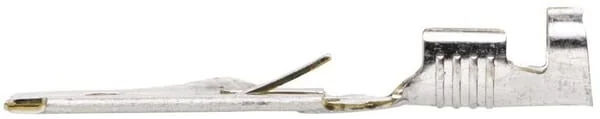 Hella - 8KW048056033 - Flachstecker Stift, Weiß, 1,5-2,5mm² 6,3x0,8mm, Blister (100x), Hella
