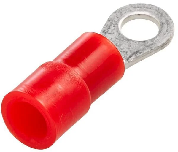 Hella - 8KW178042002 - Ringkabelschuh, Rot, 0,5-1,5mm² Diameter 3,2mm Serie A, Blister 100x