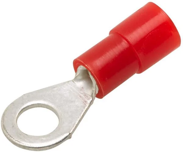 Hella - 8KW178042012 - Ringkabelschuh, Rot, 0,5-1,5mm² Diameter 4,3mm Serie A, Blister 100x