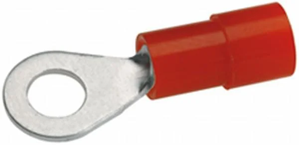 Hella - 8KW178042012 - Ringkabelschuh, Rot, 0,5-1,5mm² Diameter 4,3mm Serie A, Blister 100x