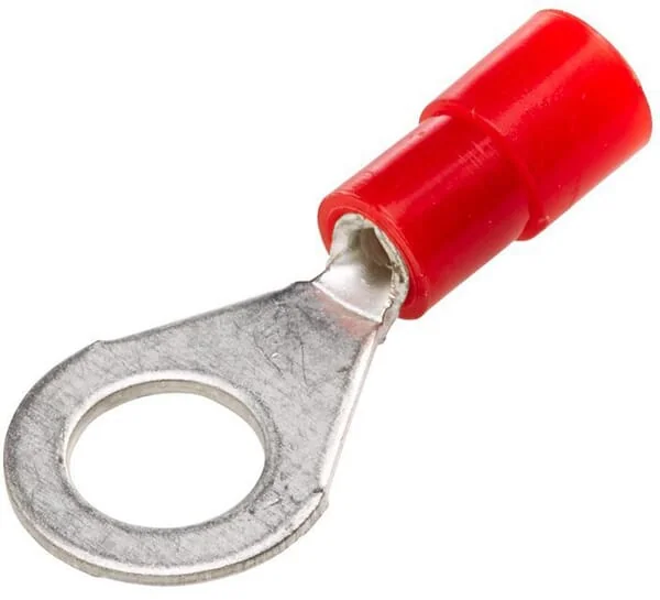 Hella - 8KW178042032 - Ringkabelschuh, Rot, 0,5-1,5mm² Diameter 6,5mm Serie A, Blister 100x