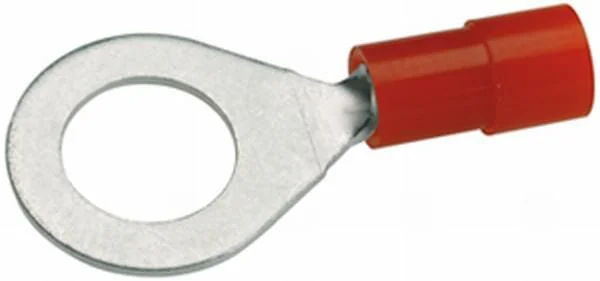 Hella - 8KW178042042 - Ringkabelschuh, Rot, 0,5-1,5mm² Diameter 8,3mm Serie A, Blister 50x
