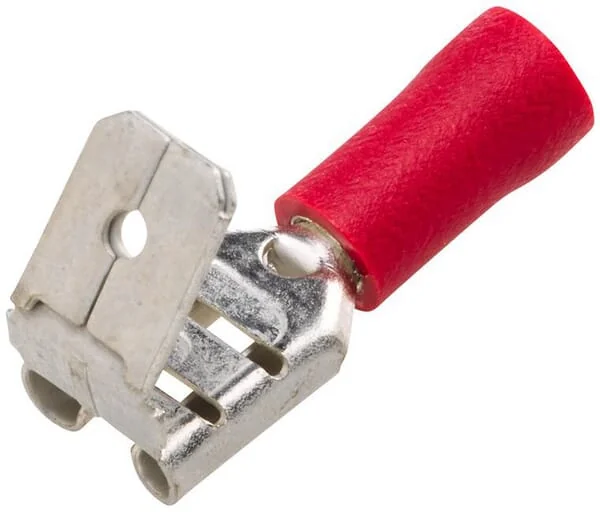 Hella - 8KW700143003 - Flachsteckhülse Weiblich, Rot, 0,5-1mm² 6,3x0,8mm, Blister 50x
