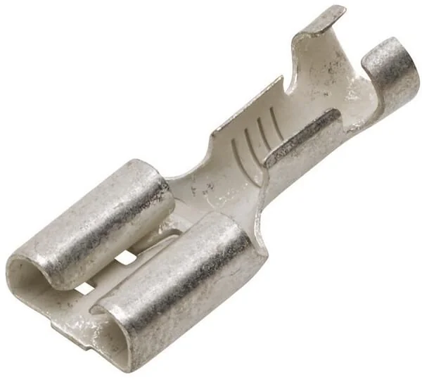 Hella - 8KW701235033 - Flachsteckhülse Weiblich, Silber, 1,5-2,5mm² 6,3x0,8mm, Blister 100x